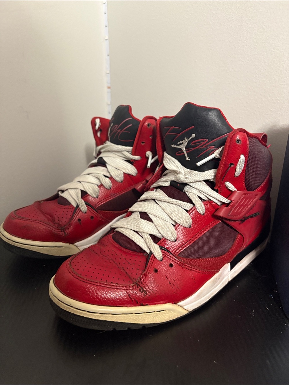 Jordan Red and Black High-Top Men's Sneakers